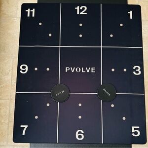 PVOLVE Black Exercise Precision Mat w/ Gliders